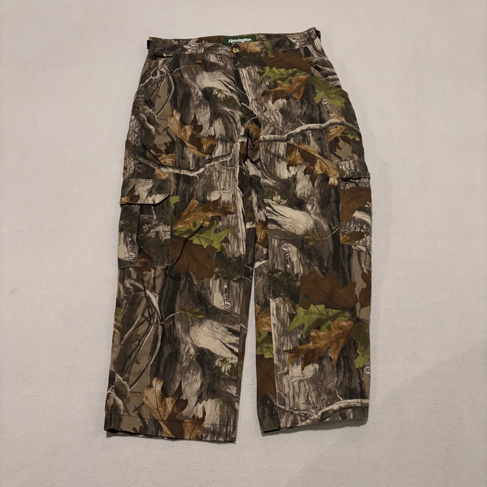 Remington Pants Camouflage Real‎ Tree Style 34x25 High Rise Fall Outdoor Cargo